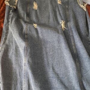 Steve Madden Blue Denim Vest 3xl